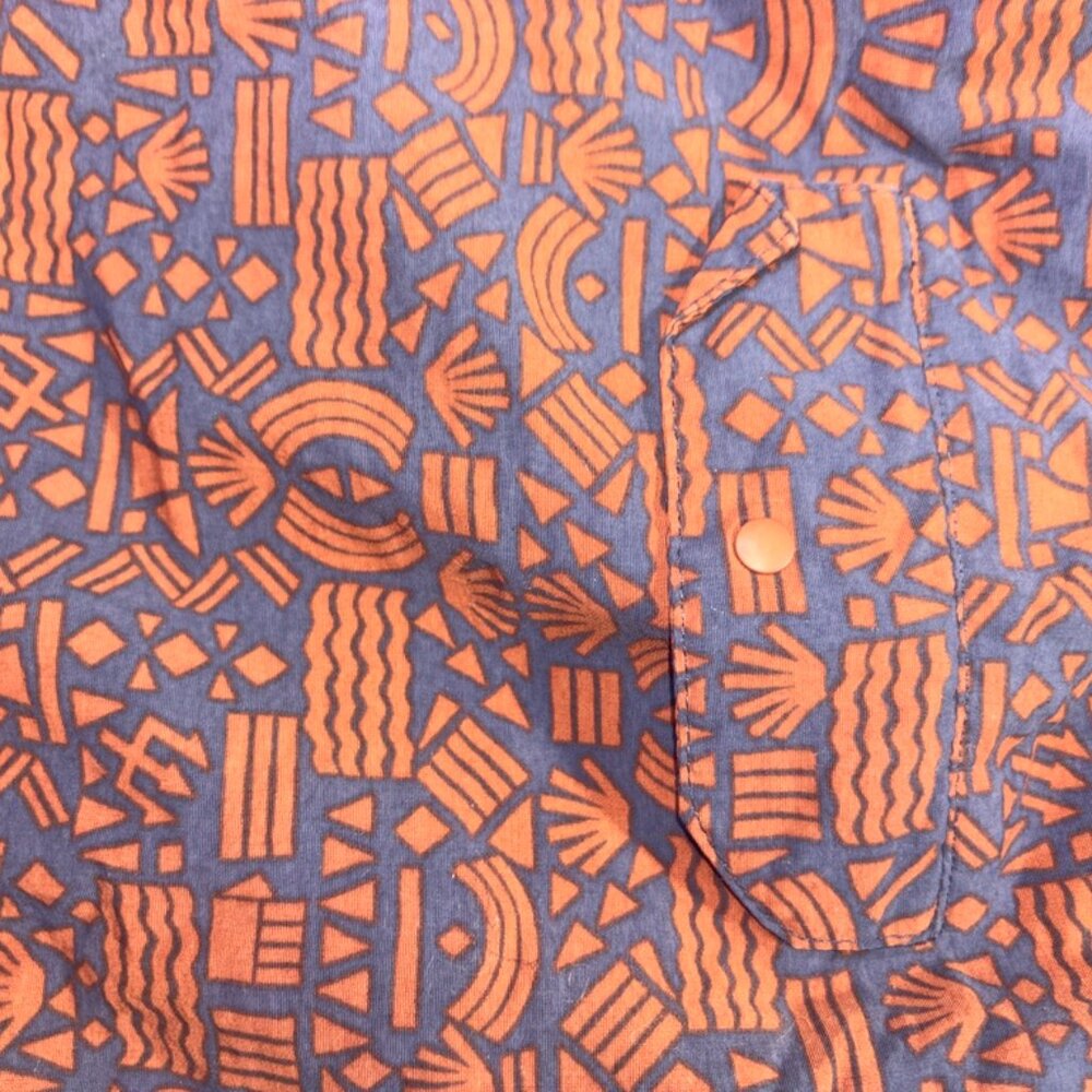 Patagonia Baggies Pull On Shorts Retro Aztec Print size M Sustainable Orange - Picture 8 of 10